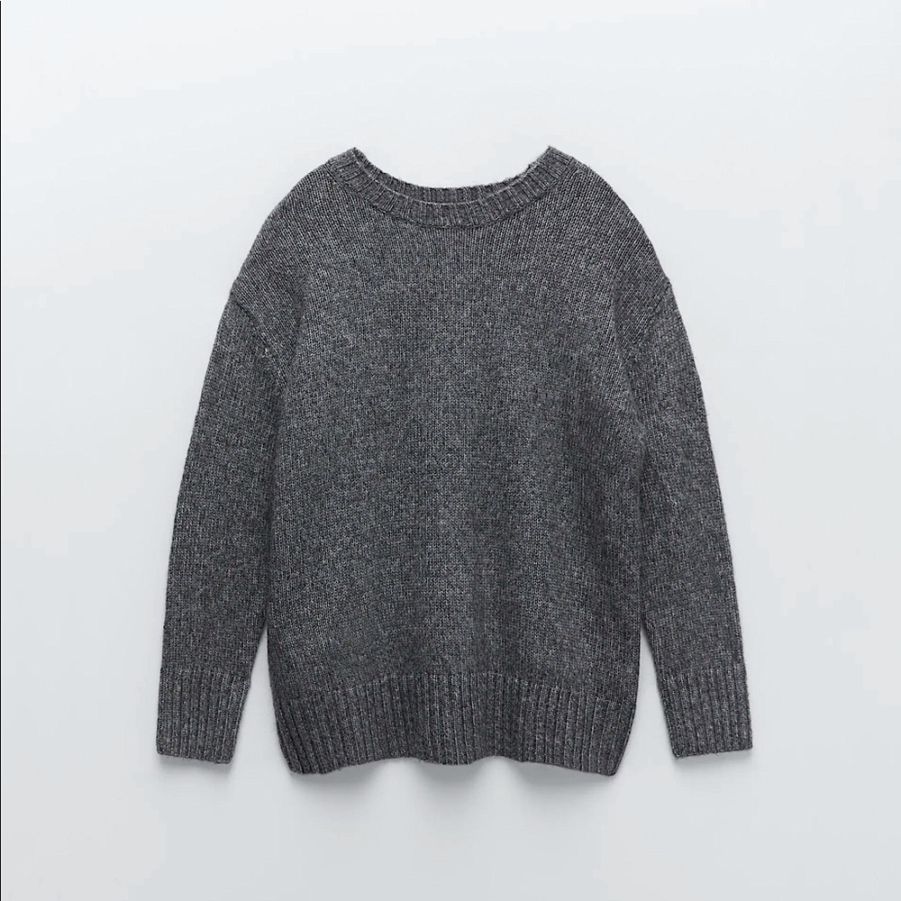 NWT ZARA OVERSIZED KNIT SWEATER LARGE